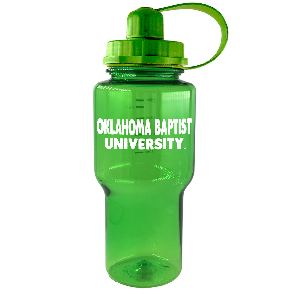 22 oz. Yukon Water Bottle, Green (S24) Oklahoma Baptist Campus Store