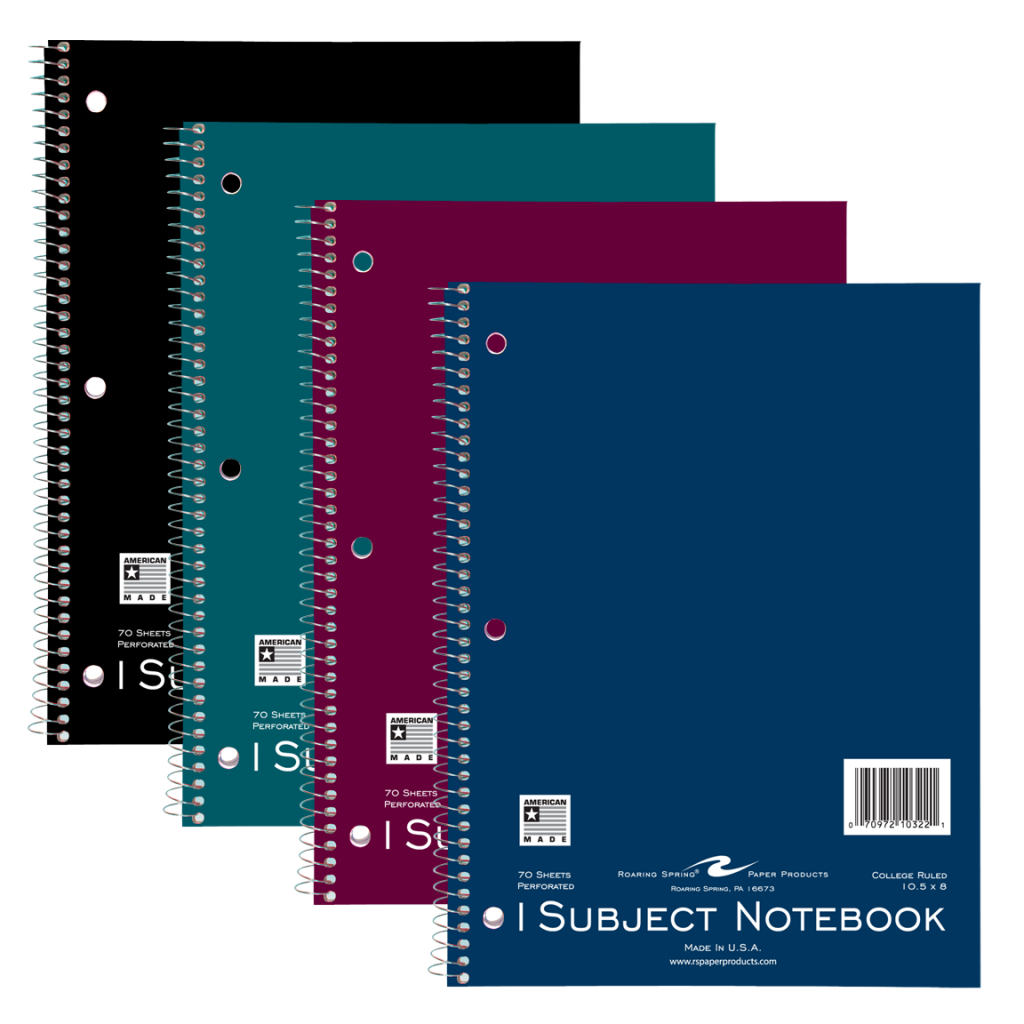 1 Subject Poly Cover College Ruled Notebook