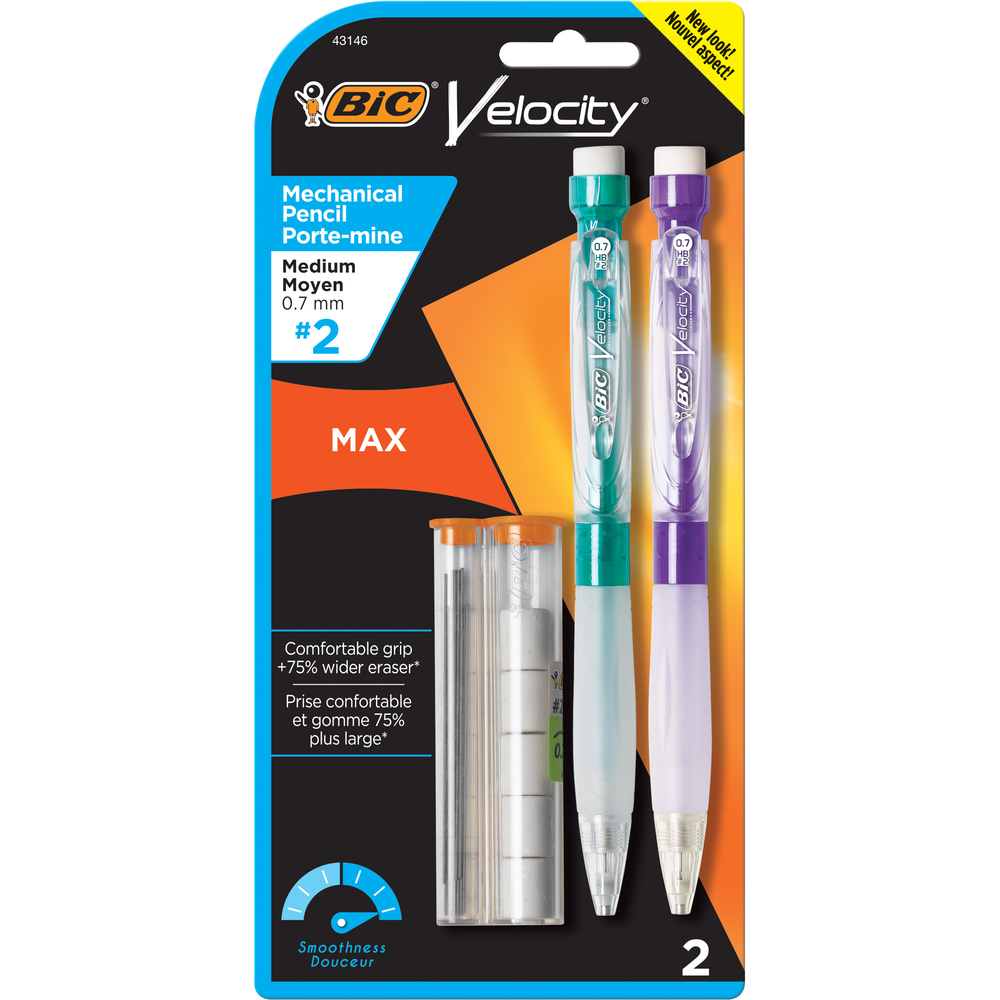 Velocity MAX Mechanical Pencil .7mm Asst 2Pk