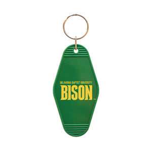 Vintage Motel Keychain, Hunter Green (F24)