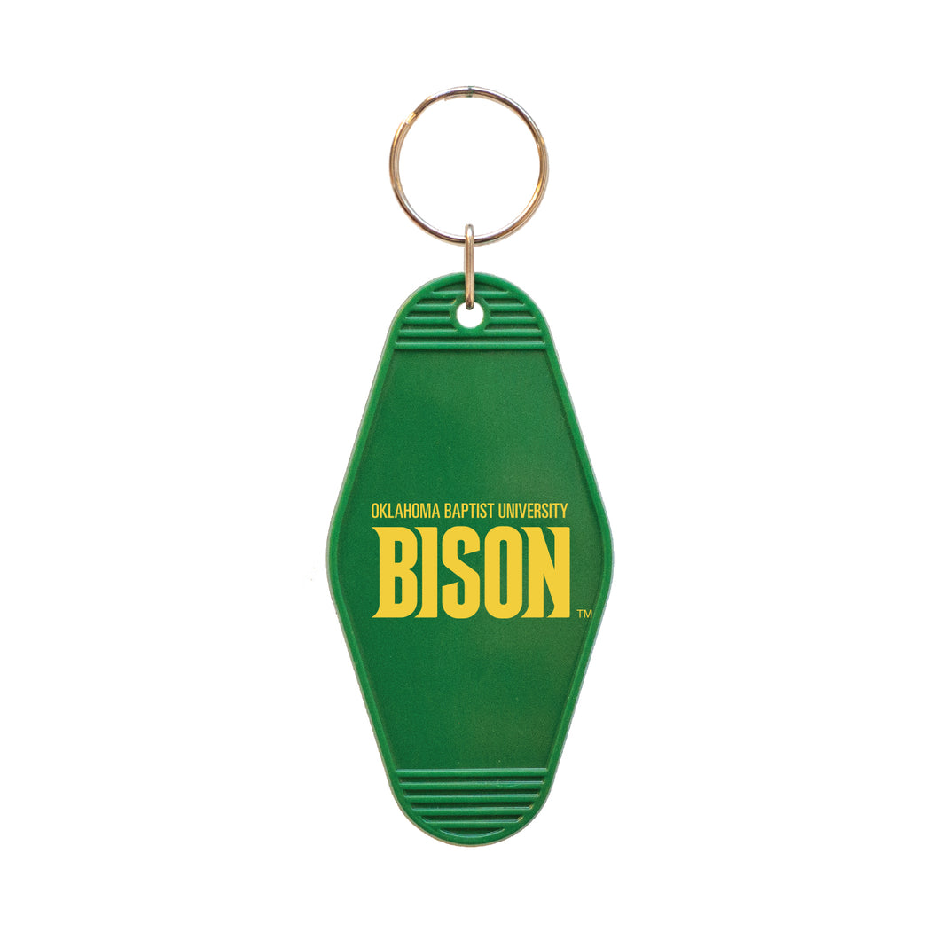Vintage Motel Keychain, Hunter Green (F24)