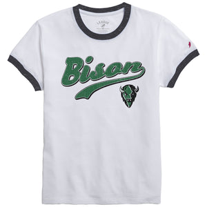 Ladies Intramural Ringer Tee | White
