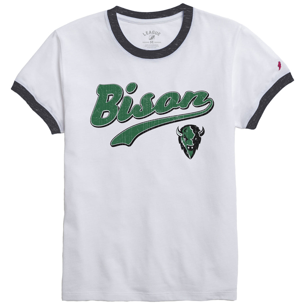 Ladies Intramural Ringer Tee | White