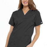 Ladies V-Neck Top | Pewter