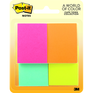 Post-it Sticky Notes 4 colors 1.5x2in