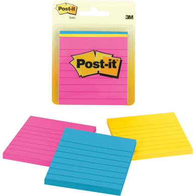 Post-It Sticky Notes 3x3in 3Pk 50Sht