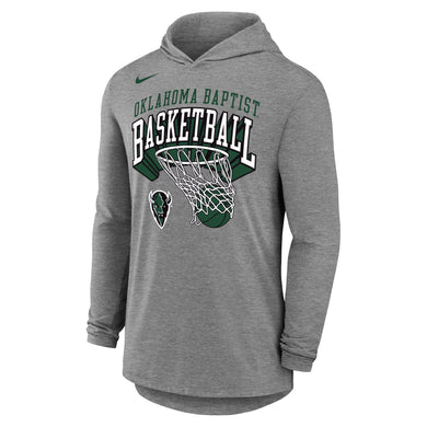 Dri-Fit Cotton Basketball Long Sleeve Hoodie | Dark Heather