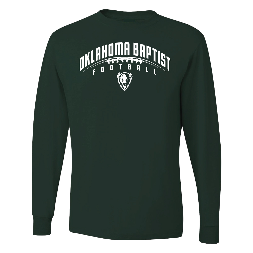 Long Sleeve Football Tee, Green