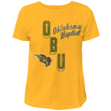 Ladies Vintage Washed Cotton Tee | Gold