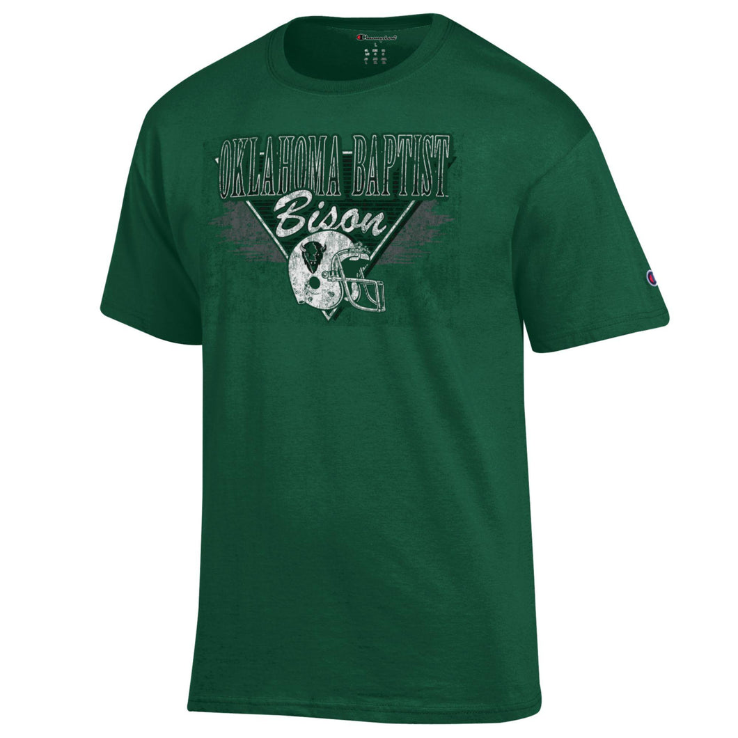 Retro Football Tee | Forest Green