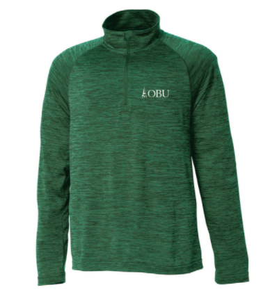 Men's Space Dye Performance Pullover, Forest