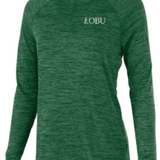 Ladies Space Dye Performance Pullover | Forest