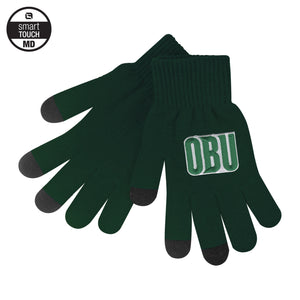 iText Smart Touch Knit Gloves by LogoFit, Forest Green