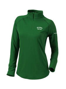 Women's Omni-Wick Flop Shot 1/4 Zip by Columbia, Forest Green (F22)
