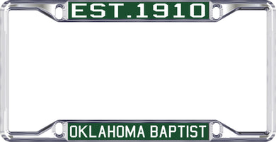 License Plate Frame w/Establish Date