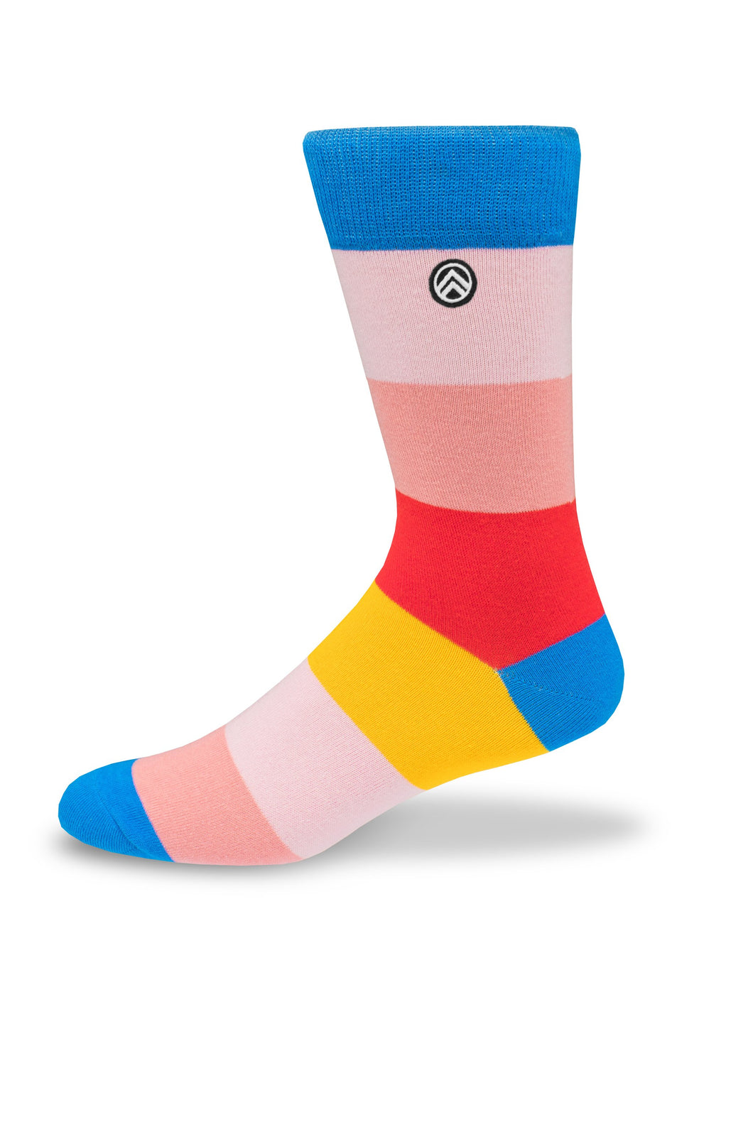 Sky Footwear Socks, Solid Colorful Block Stripes