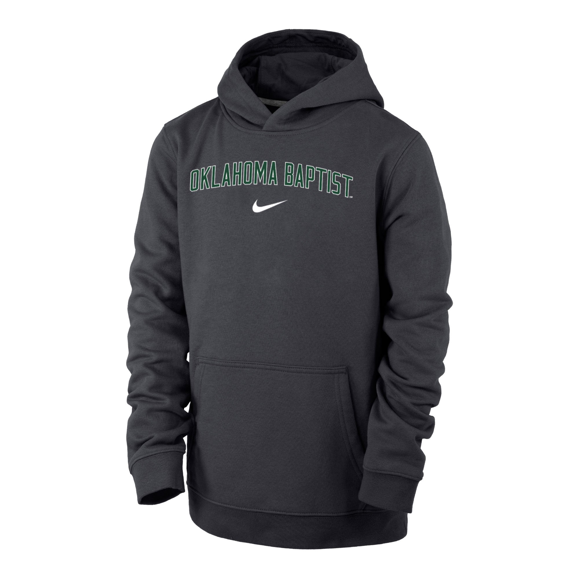 Youth Club Fleece Pullover Hoodie by Nike, Anthracite (F22