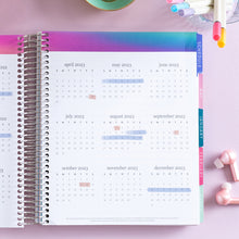 Load image into Gallery viewer, 7x9 Coiled Academic Planner 2022/2023, Color Blends