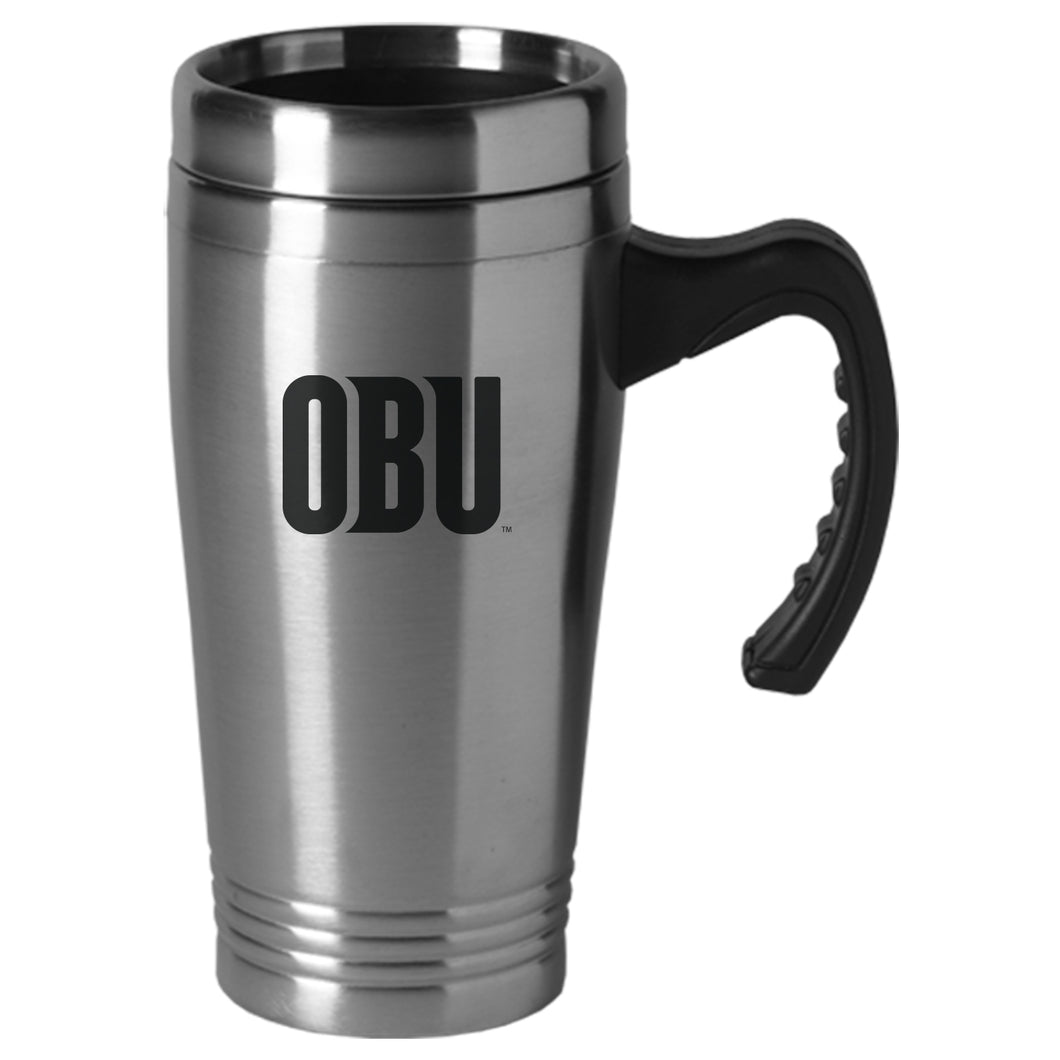 16OZ. STAINLESS INSULATED W/ HANDLE, Silver
