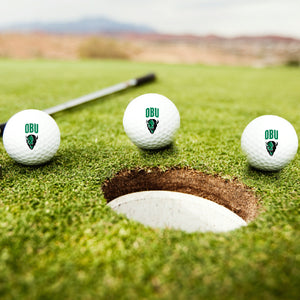3pk Golf Balls, Athletic logo