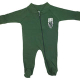 Infant Foot Romper | Dark Green