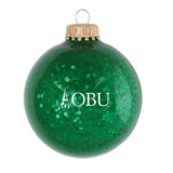 Spirit Sparkle Glass Ornament | Green Spangle