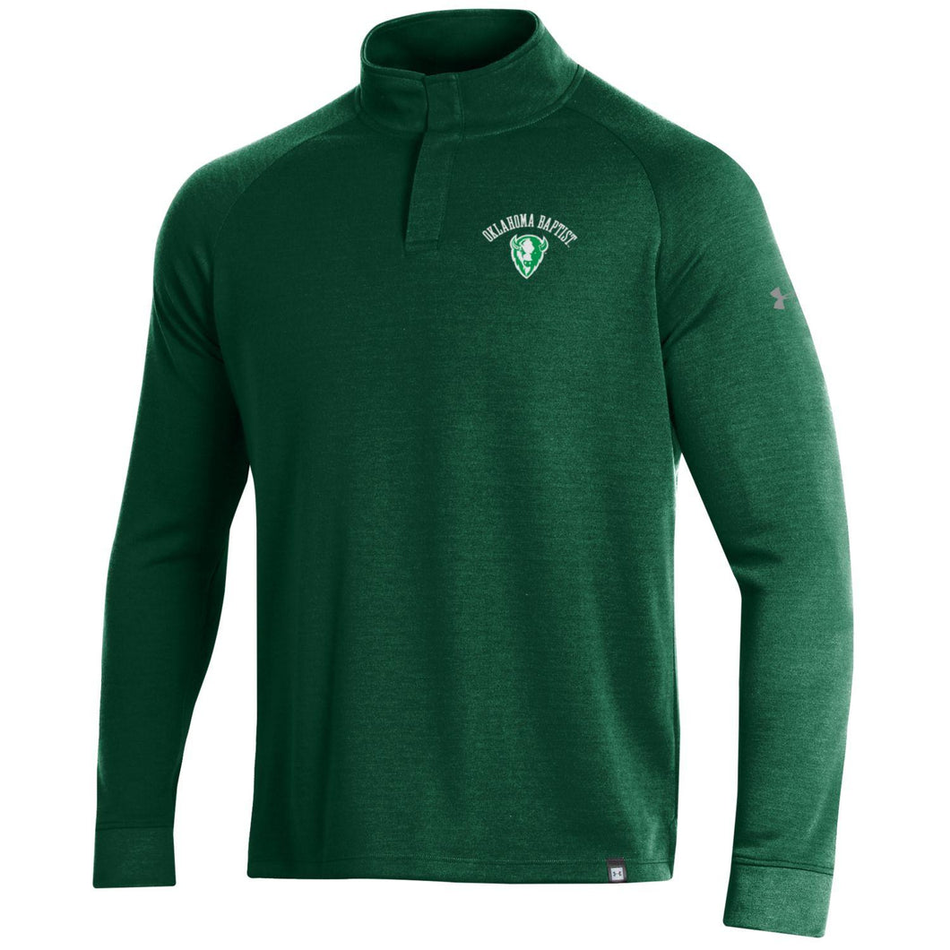 Under Armour Men's Double Knit 1/4 Snap, Forest