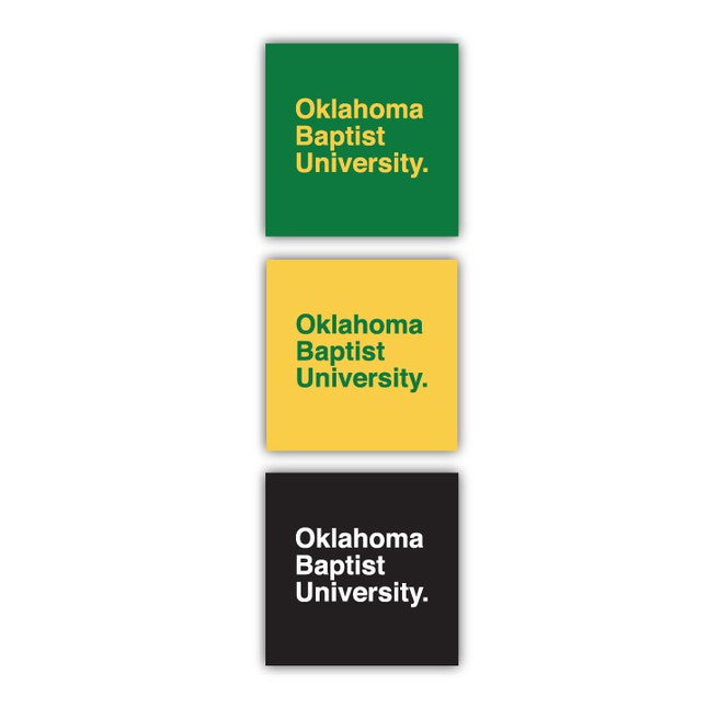 OBU 3-Pack Square Decals - J2