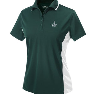 Charles River Women's Color Block Polo, Green