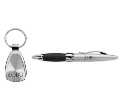 Teardrop Key Chain and Pen Gift Set